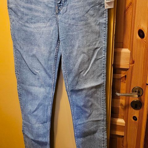 Skinny regular waist jeans str.38 fra H&M