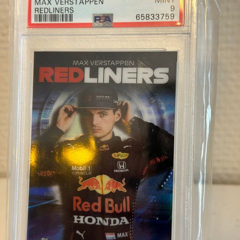 2021 Topps Chrome Formula 1 Redliners Max Out Max Verstappen #RL-3 PSA 9 MINT