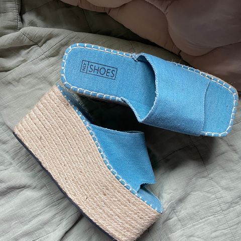 Nelly new flatform denim sandals