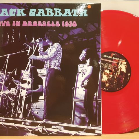 28287 Black Sabbath - Live In Brussels 1970 (red vinyl)