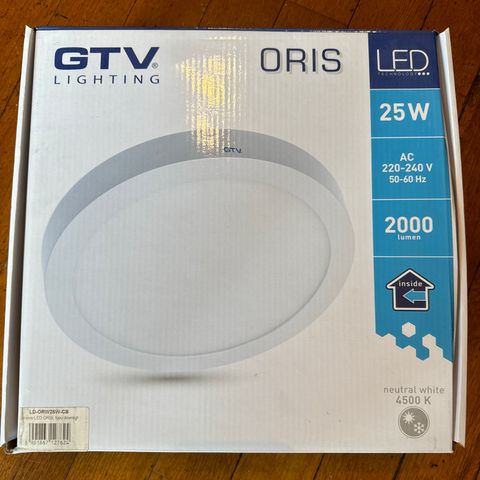 2x GTV Lighting Oris LED 25W 29,8 cm