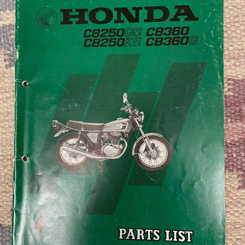 Honda CB250 CB 250 CB360 CB 360 Twin orginal delebok