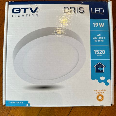 GTV Lighting LED 19W 22 cm