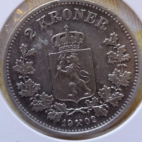 Oscar II - 2 kroner 1902 - Samlemynt