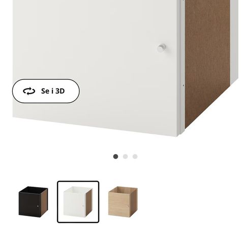 Ny IKEA Expidit / Kallax hylle dør / skap innsatts