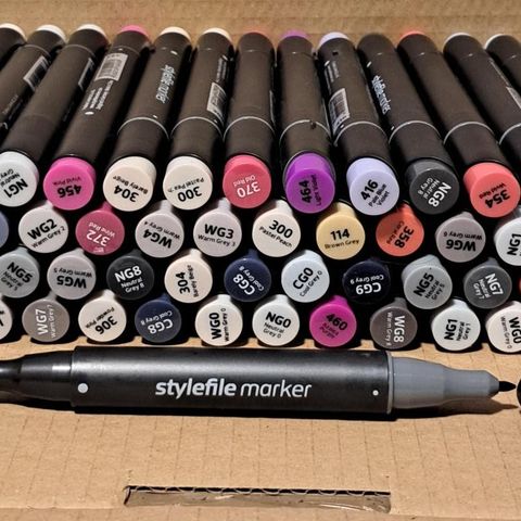 72 Stylefile markers, ubrukt