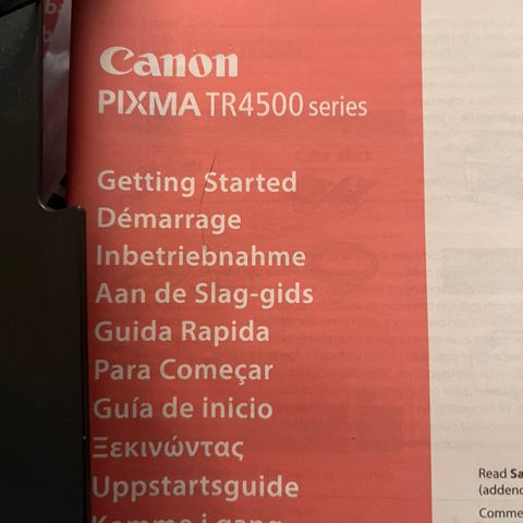 Canon pixma fargeprinter TR 4500 series