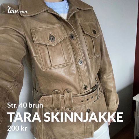 Skinnjakke fra Tara