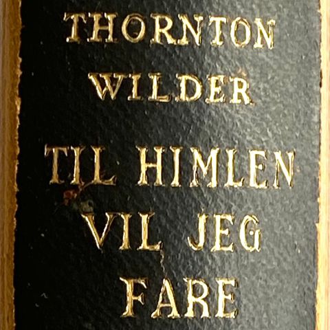 Thornton Wilder: "Til himmelen vil jeg fare"