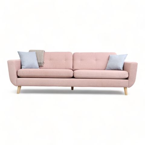 FRI FRAKT | Nyrenset | Rosa 3-seter sofa