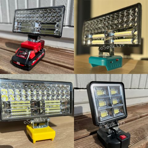 Arbeidslamper for alle batterimerker