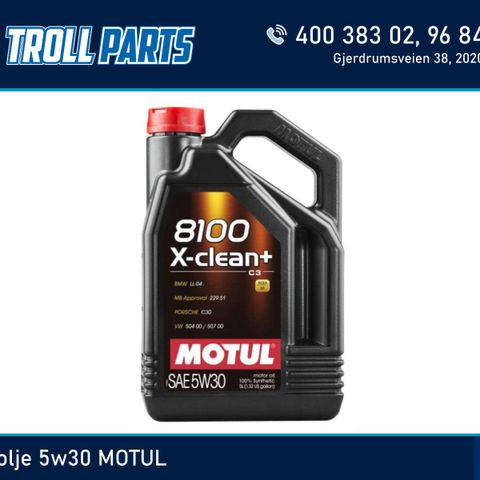 Motorolje 5w30 MOTUL