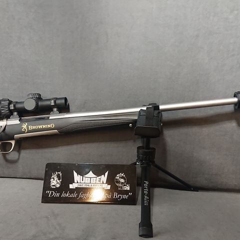 Rifle Pakke Browning X-Bolt Stainless 375H/H og Meopta Kikkertsikte