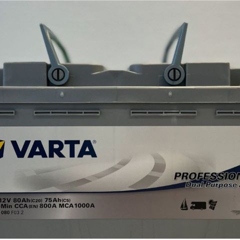 Varta Proffesional batterier AGM 80ah