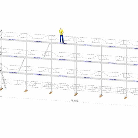 KAMPANJE! ALUHAK Fasadestillas pakke 138 m2