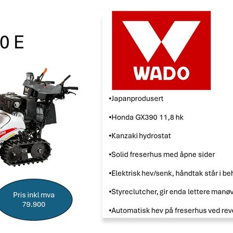 Wado SXC 1280 E Forhåndbestilling