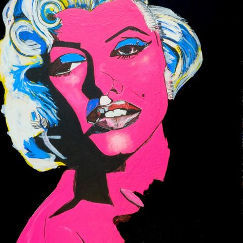 MONROE: ROSA - Pop-art trykk av Ole Bjørn Valen