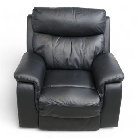 FRI FRAKT | Nyrenset | Mayfield recliner lenestol fra A-Møbler i sort hud/PVC