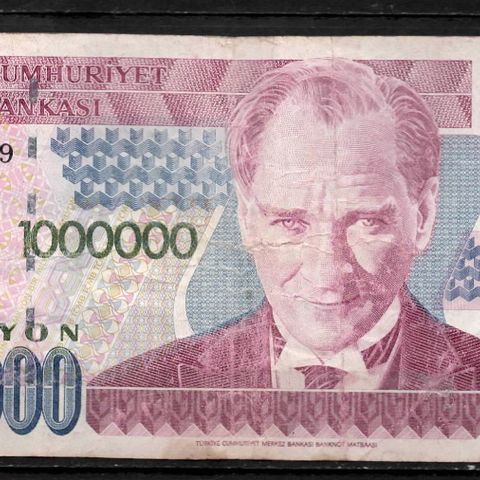 Tyrkia 1000000 Lirasi