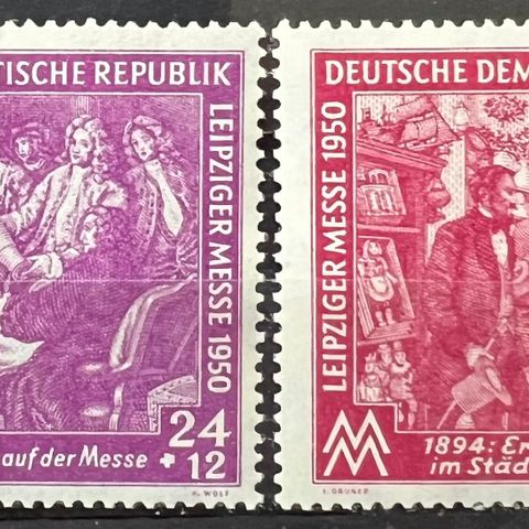 DDR 1950 Michel 248-249 postfrisk