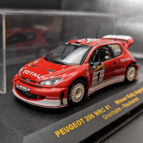Peugeot 206 WRC Rally 2003 modellbil ( 1/43 )