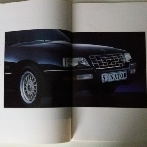 Opel SENATOR B -brosjyre. (NORSK tekst.)