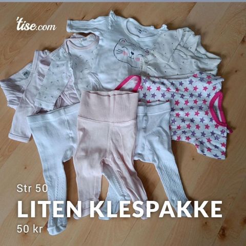 Klespakke jente str 50