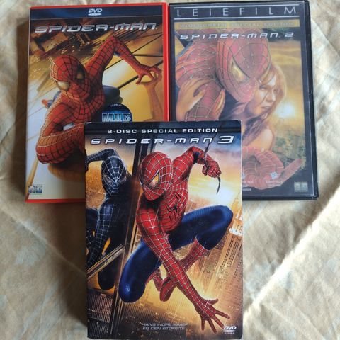Marvel Spiderman 1, 2, og 3
