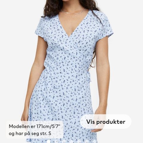 Ny sommerkjole fra H&M Xs