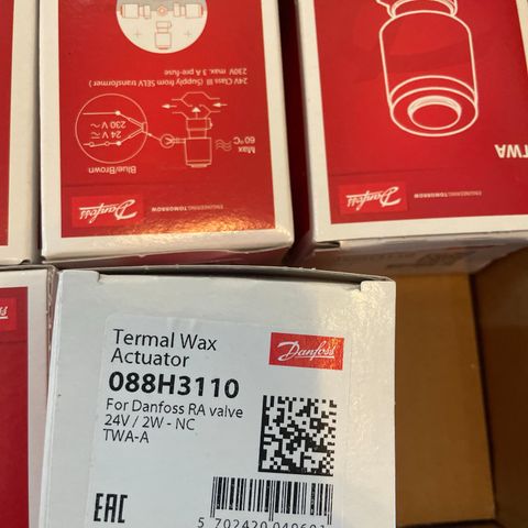 Danfoss termal wax aktuator