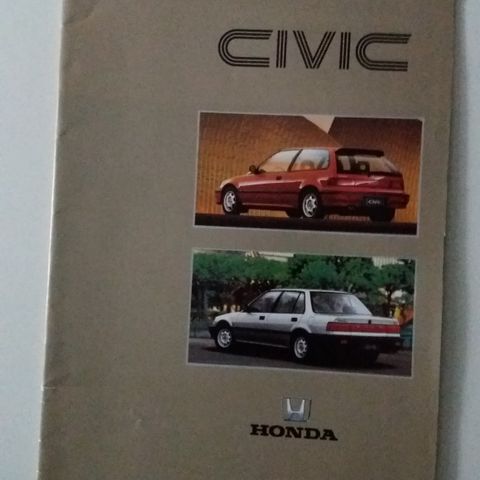 Eldre HONDA CIVIC -brosjyre. (NORSK)