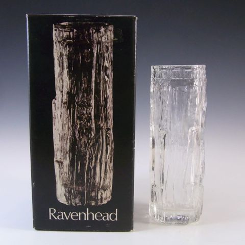 Ravenhead Bark kunstglass, støpt glass, signert