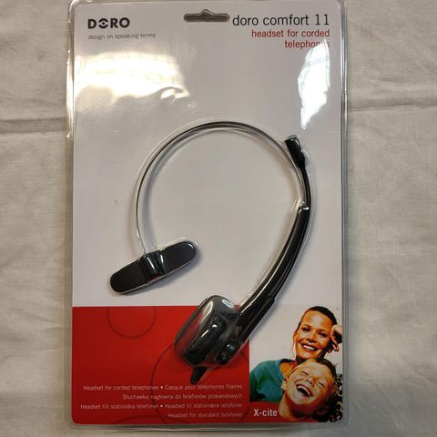 Doro comfort 11, headset for corded phones