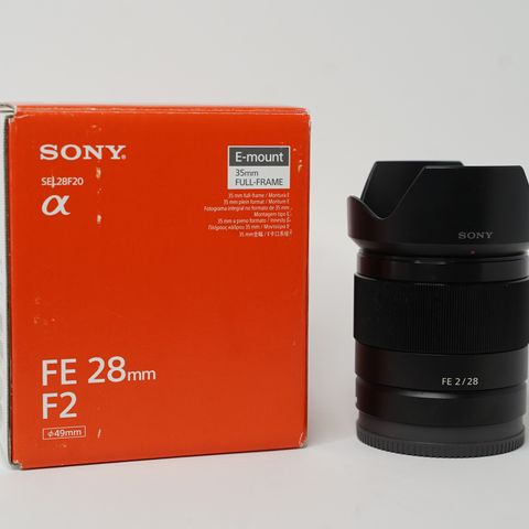 Sony FE 28mm F2-Ubrukt nesten ny-Ryddesalg !!!!