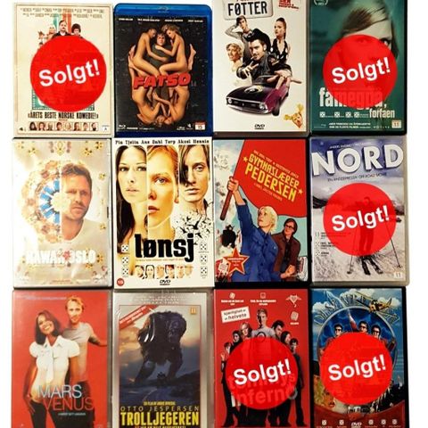 Norske DVD filmer - Komedie, skrekk, drama og humor serier