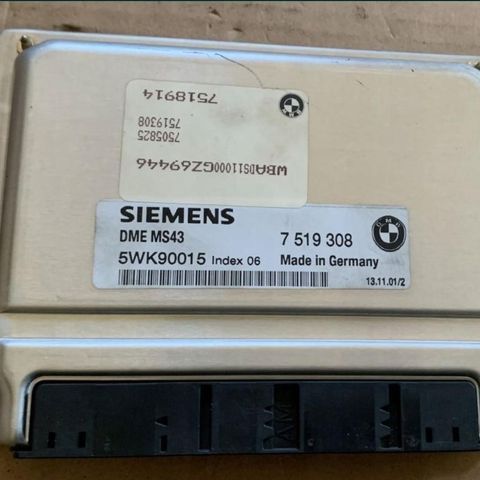 BMW styrehenet. ECU m50 m52 m54 m57  ews off .chip