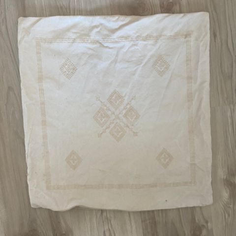 Putetrekk beige til pyntepute 50x50