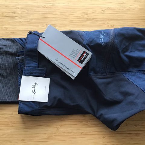 Lundhags makke pants, 34, deep bluse, turbukse