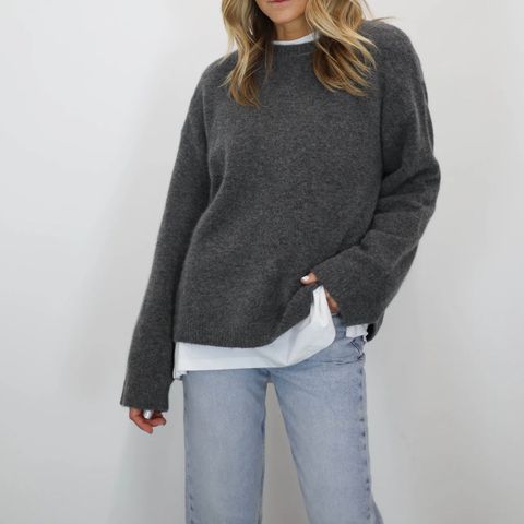 Birte widesleeve alpakka/ull genser