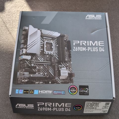 Asus Prime Z690M-PLUS D4 hovedkort