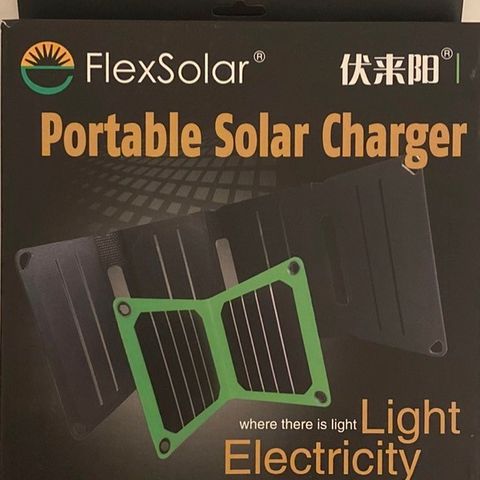 Flex Solar portable solcellepanel med USB