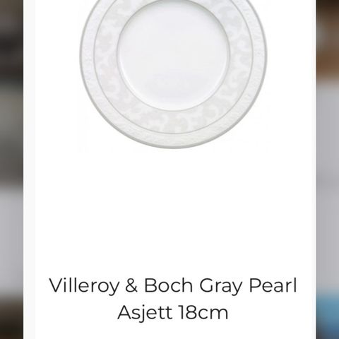 Villeroy & Boch Grey pearl 6 kaketallerkener samlet eller prstk