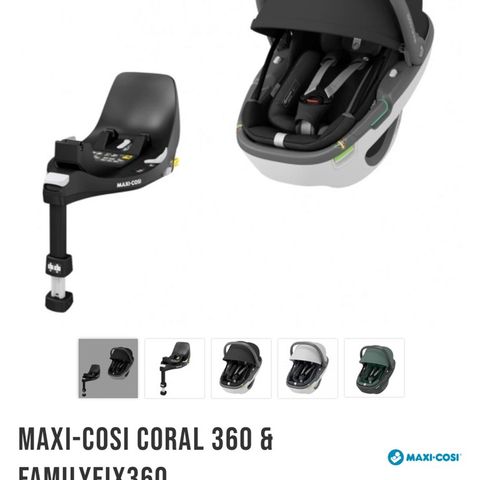 MAXI-COSI CORAL 360 med base