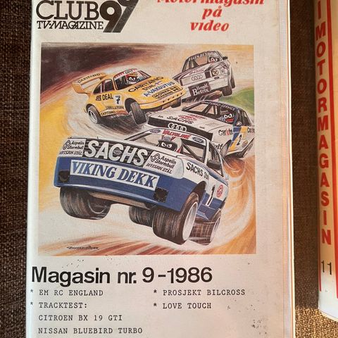 Motormagasinet VHS kassetter.