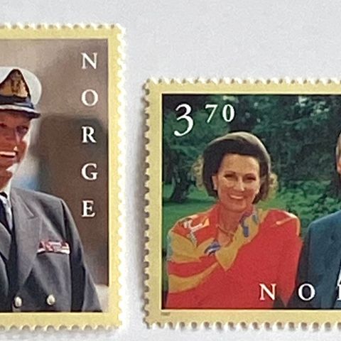 Norge 1997 Kongeparet 60 år NK 1293 - 1294 Postfrisk