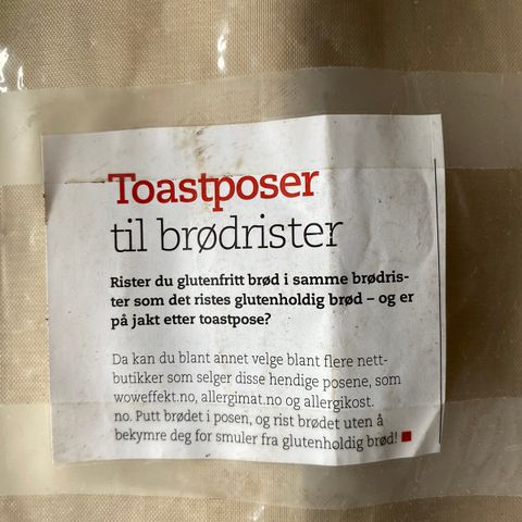 Toastposer til brødrister