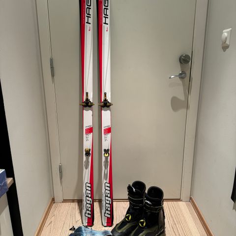 Komplett skimo-pakke selges (Hagan X-race, race, Scarpa Alien)