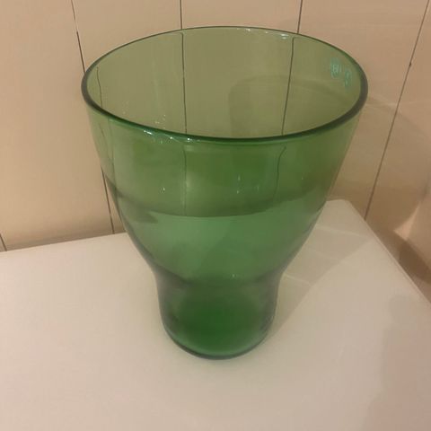 Grønn glassvase