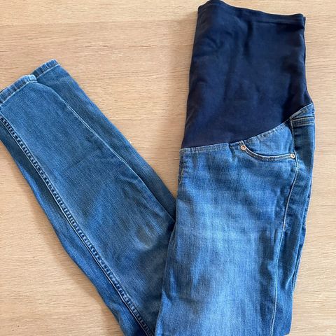 Gravidbukse størrelse L - HM super skinny mama jeans