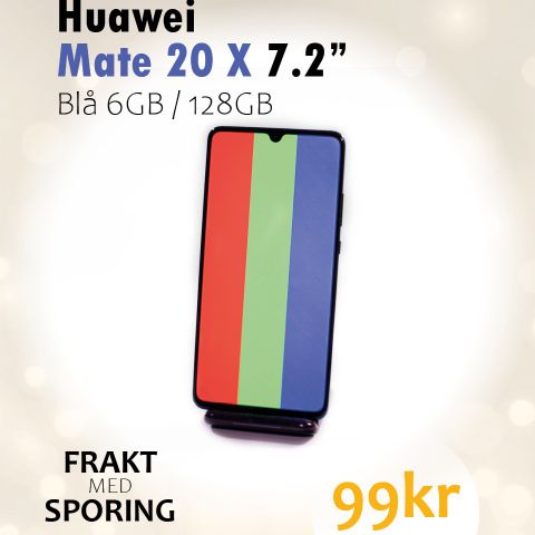 Huawei Mate 20 X 7.2" 6GB/128GB Blue | Nytt Batteri! | EVR-L29